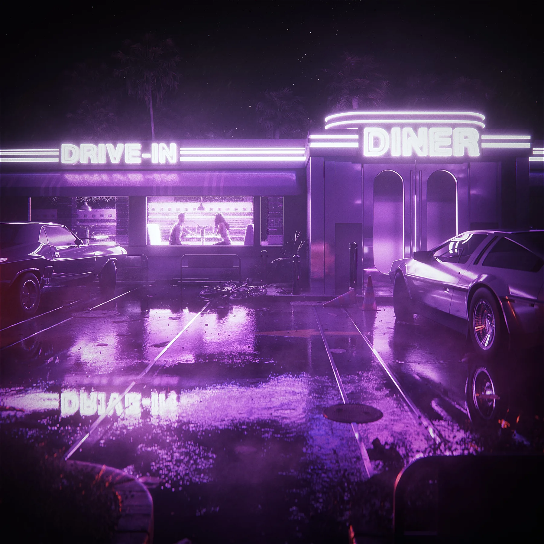 3AM, CG artwork by Retric Dreams. One night, without time.