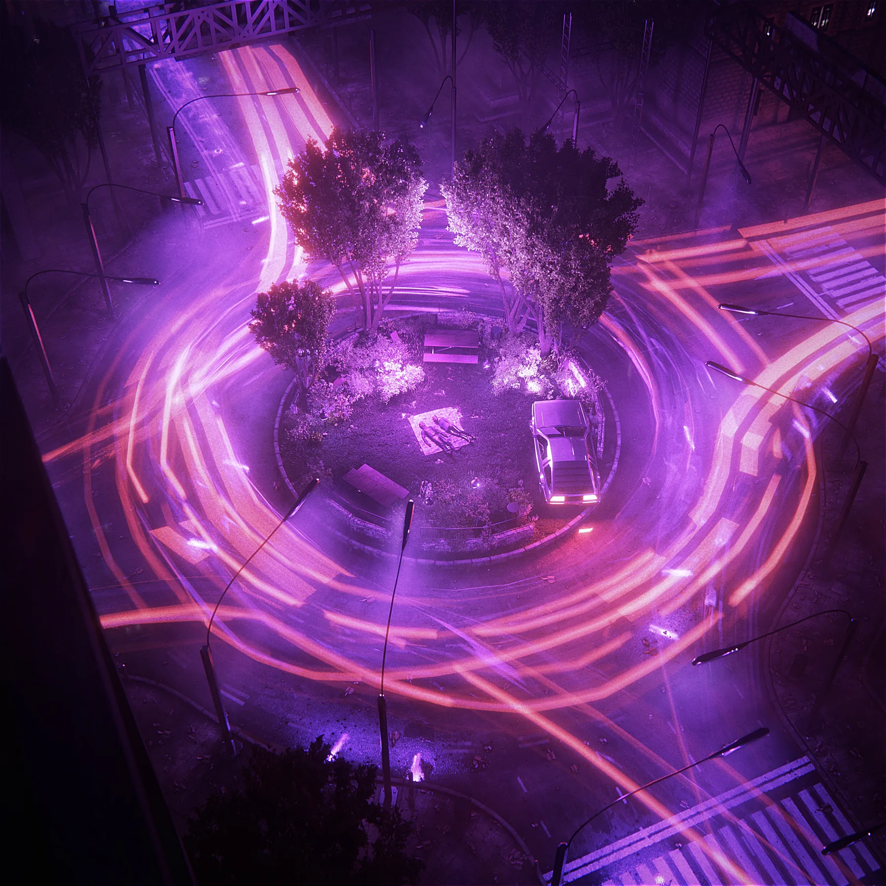 Ambiance, CG artwork by Retric Dreams. One night, flowing through.