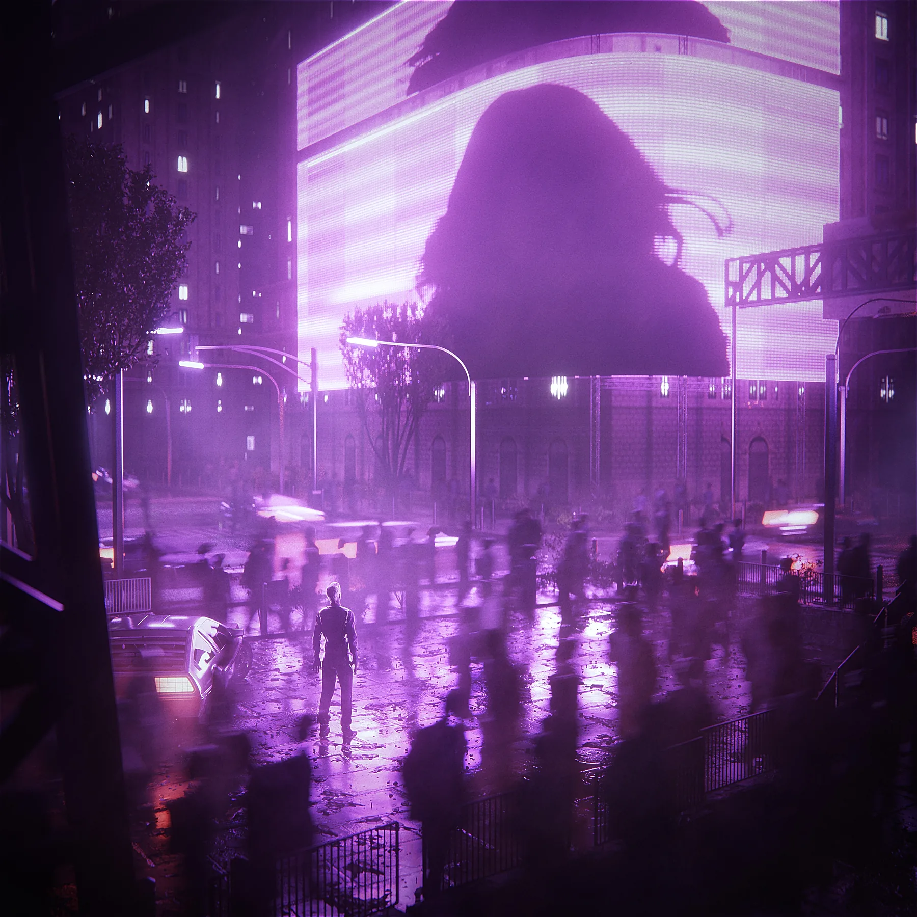 Aura, CG artwork by Retric Dreams. One night, surrounded.