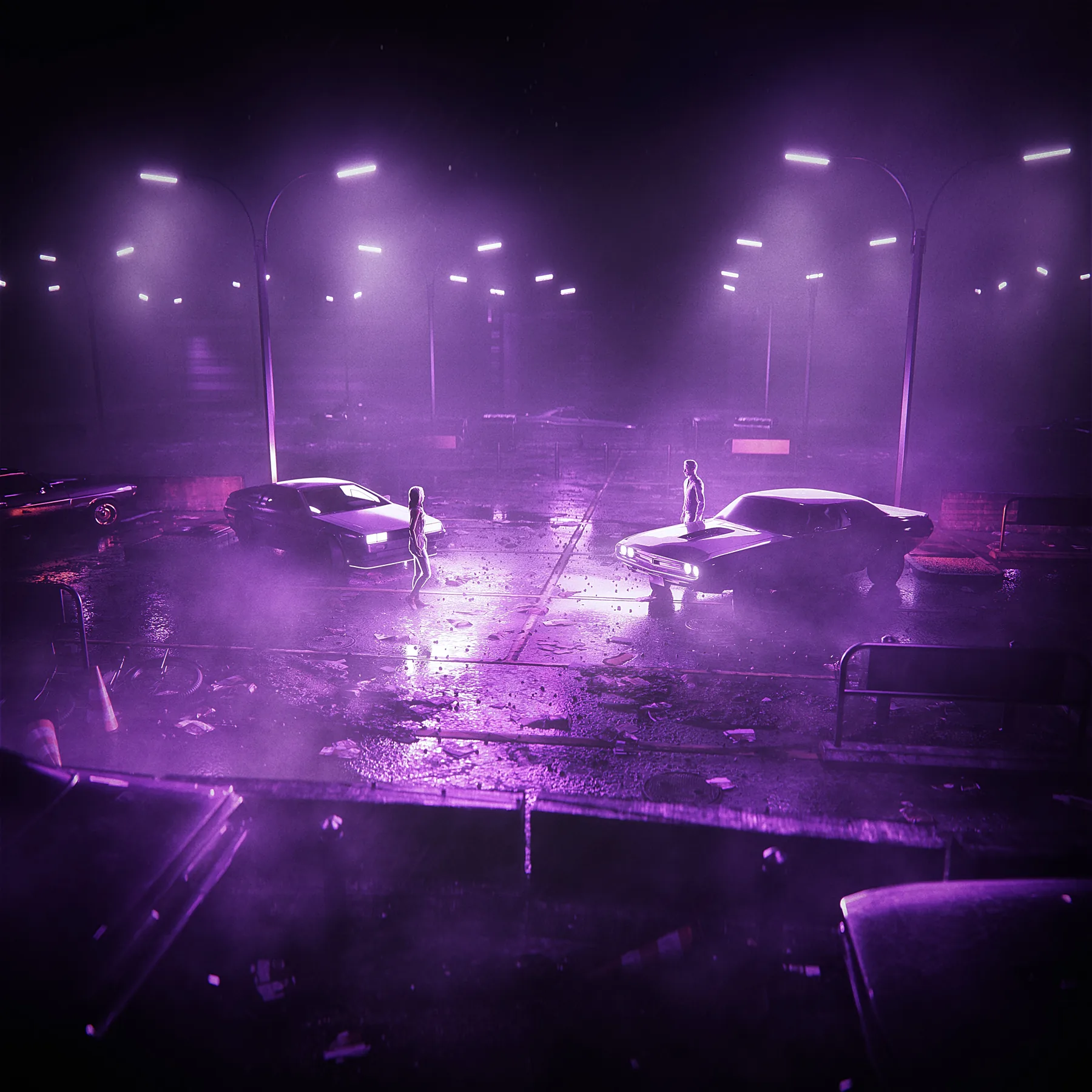 Haze, CG artwork by Retric Dreams. One night, same place.
