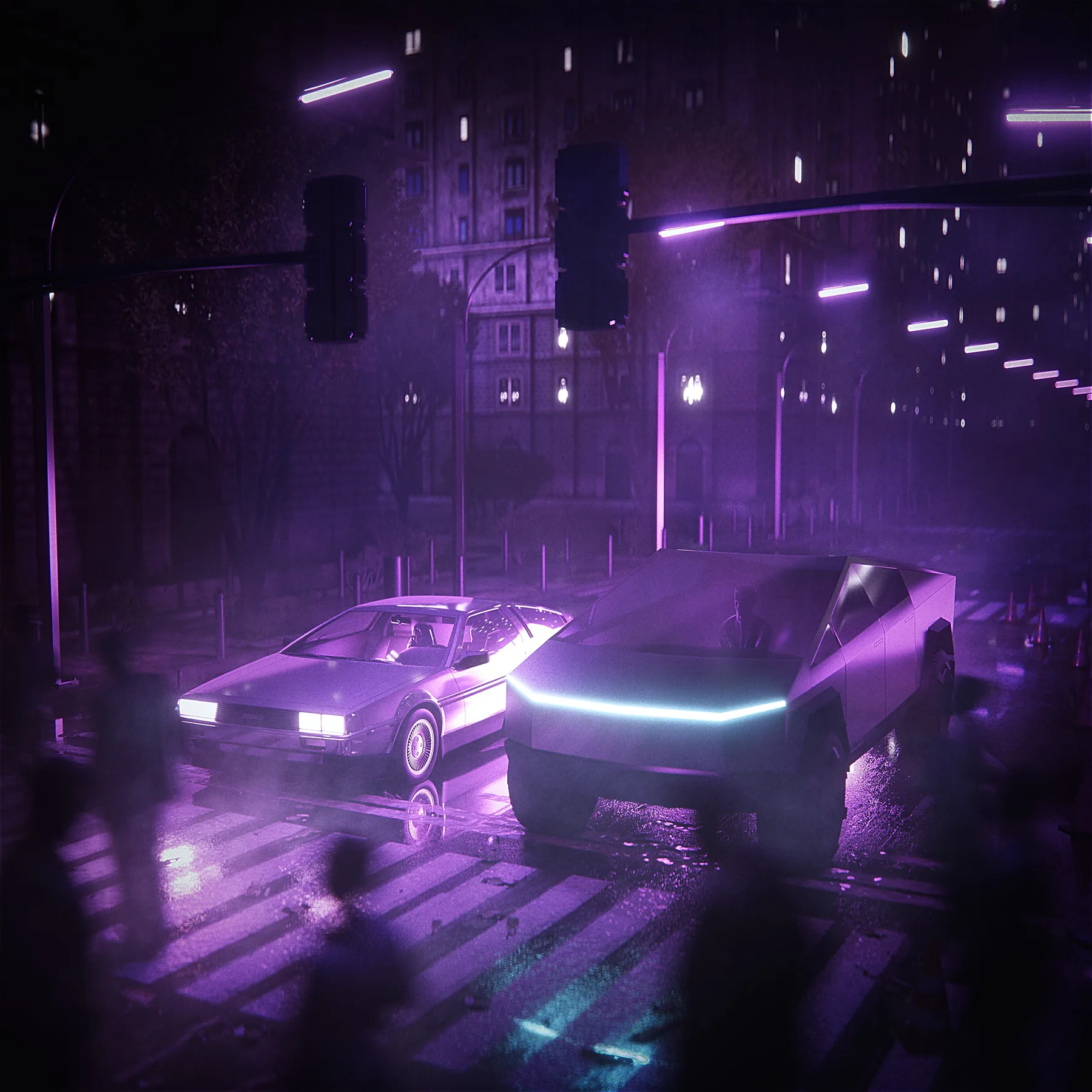 Momentum, CG artwork by Retric Dreams. One night, a few seconds.