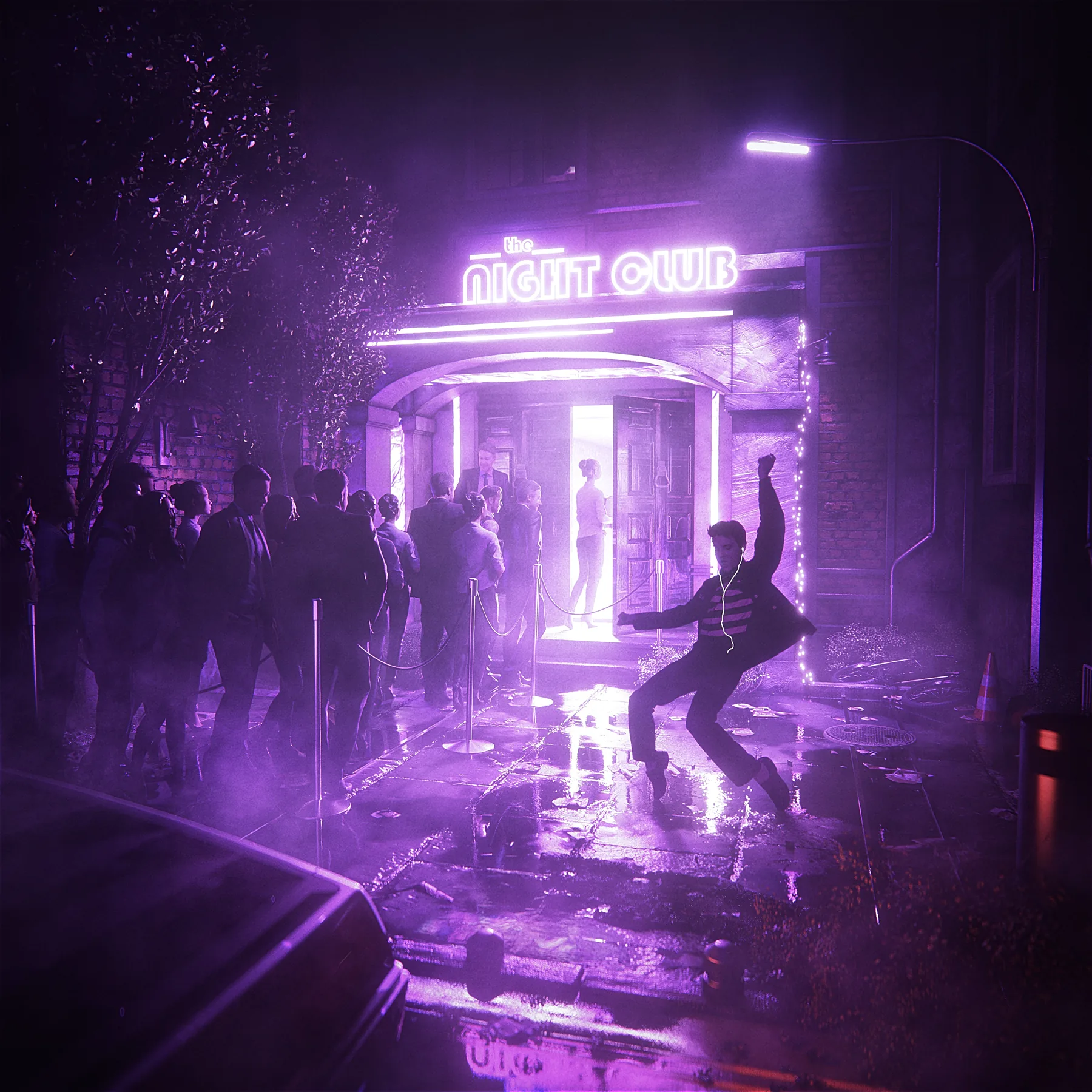 Night Out, CG artwork by Retric Dreams. One night, flying.