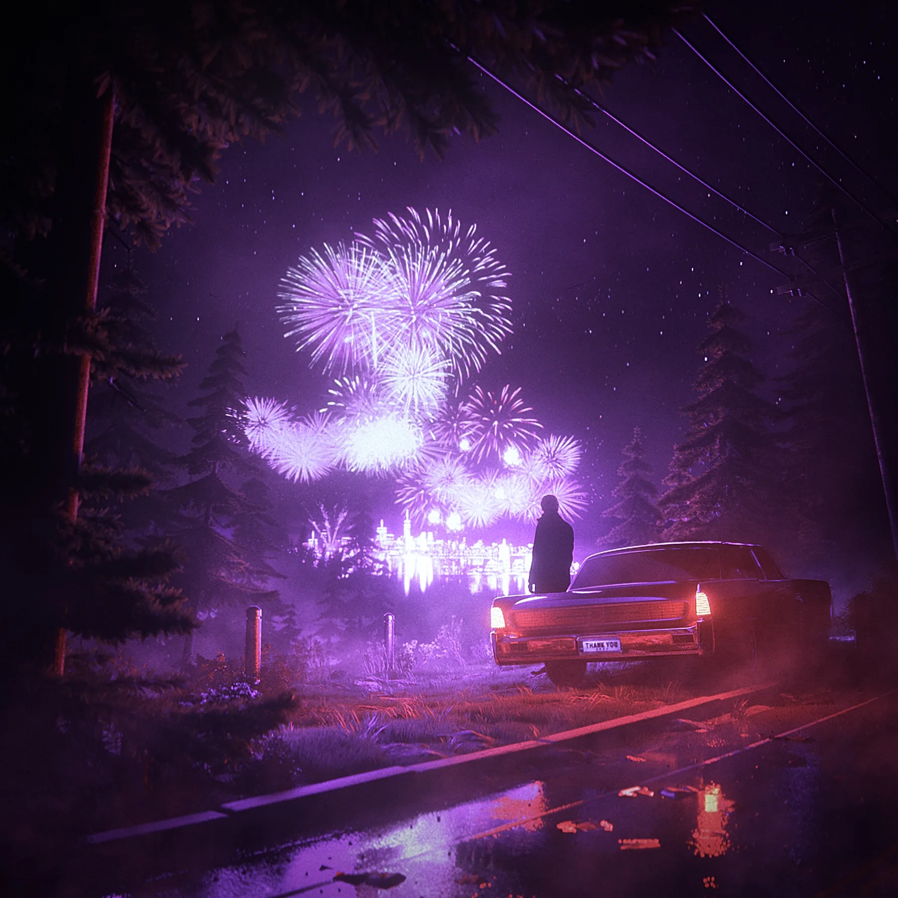 Presence, CG animated loop by Retric Dreams. One night, being present.