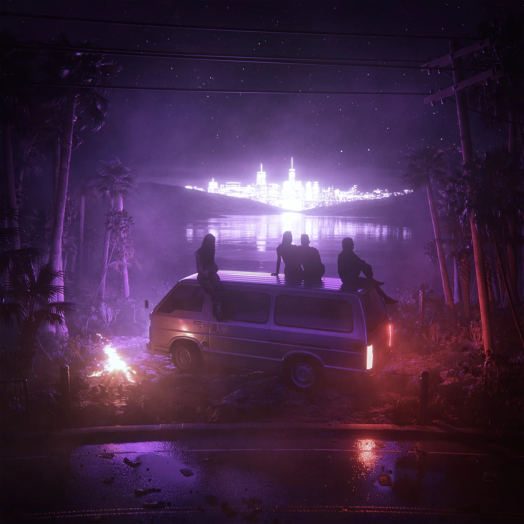 Teenage Dreams, CG artwork by Retric Dreams. One night, years passing by.
