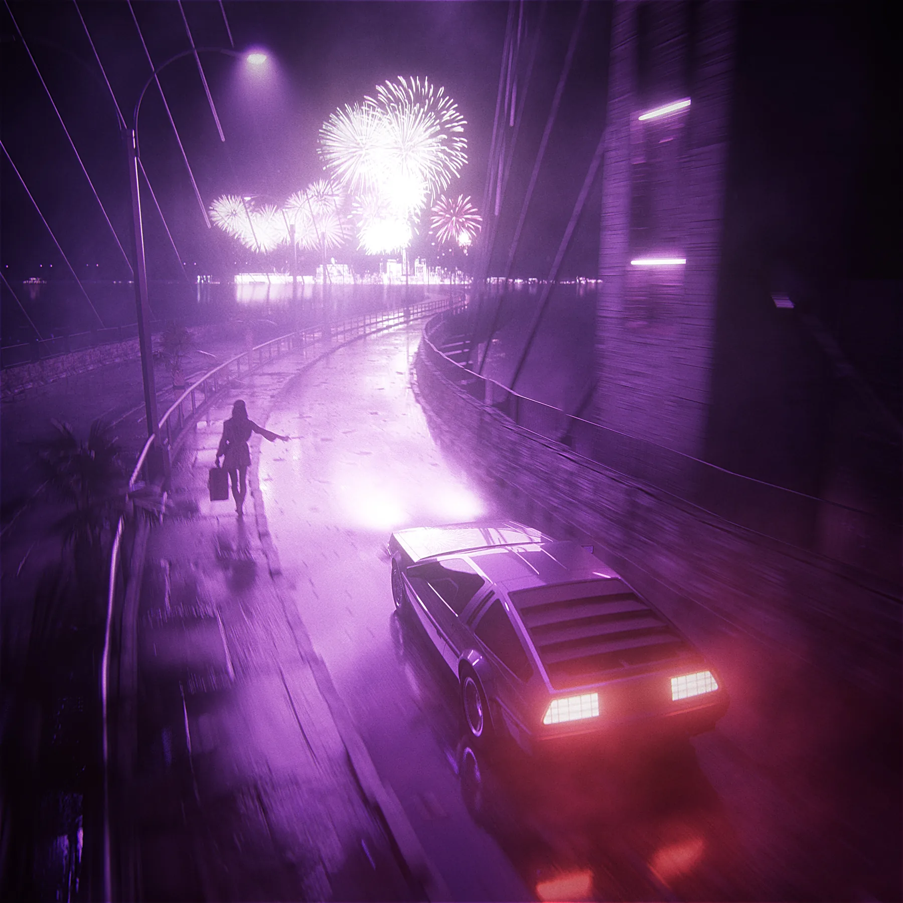 Transit, CG artwork by Retric Dreams. One night, moving on.